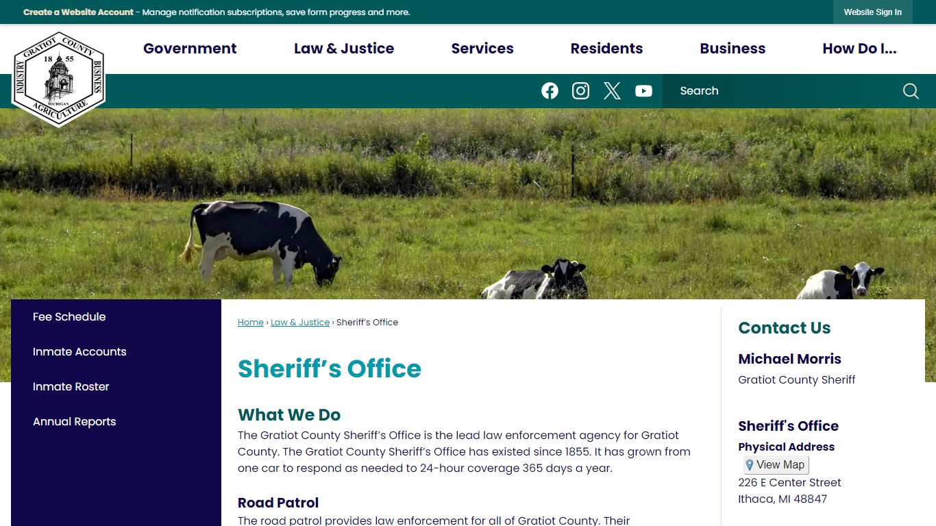 Sheriff’s Office | Gratiot County, MI